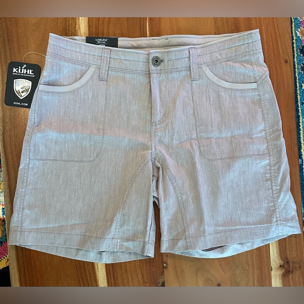Kuhl Women’s Cabo Shorts size 12 with 6” inseam Thistle color. New with Tags